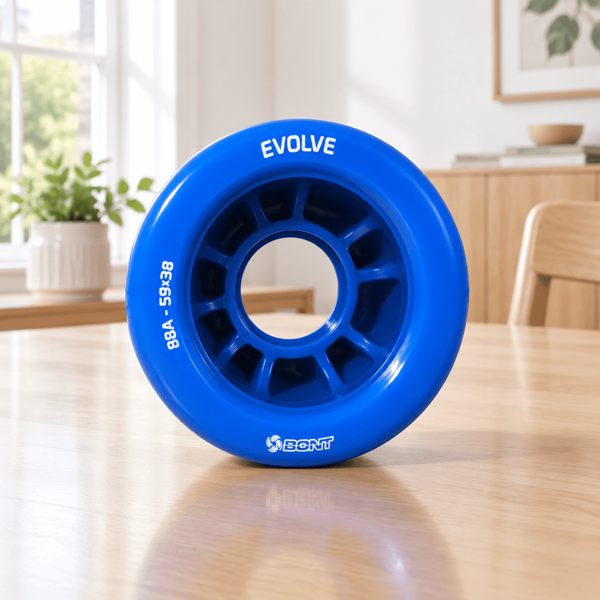 Blue 88A - Pack of 8 Roller & Inline Skate Replacement Wheels