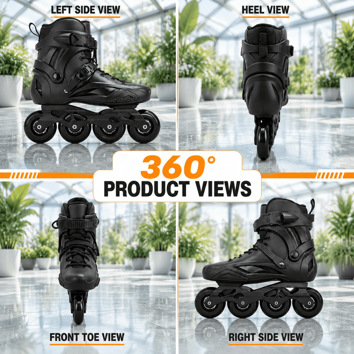 Unbranded Inline Skates Men3.5-4/Women4.5-5 Performance Roller Fitness