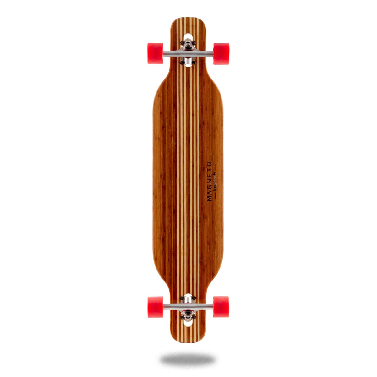 Magneto Longboard Cruiser Skateboard - 70mm 78A Cruiser Wheels for Smooth Riding - Drop-Through Long Boards Design for Stability - Easy Adjustments with Skate Tool - Brown 42in x 9.5in 8-Ply Maple