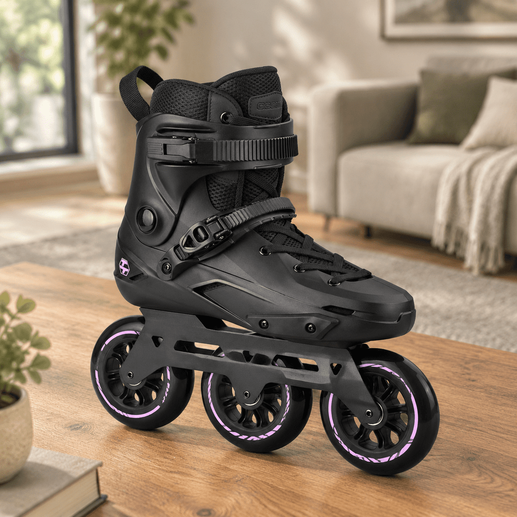 Adult Inline Skates, USM10.5-11/USL11-11.5, 3-Wheel High Performance Fitness Roller Skates for Indoor Outdoor Use