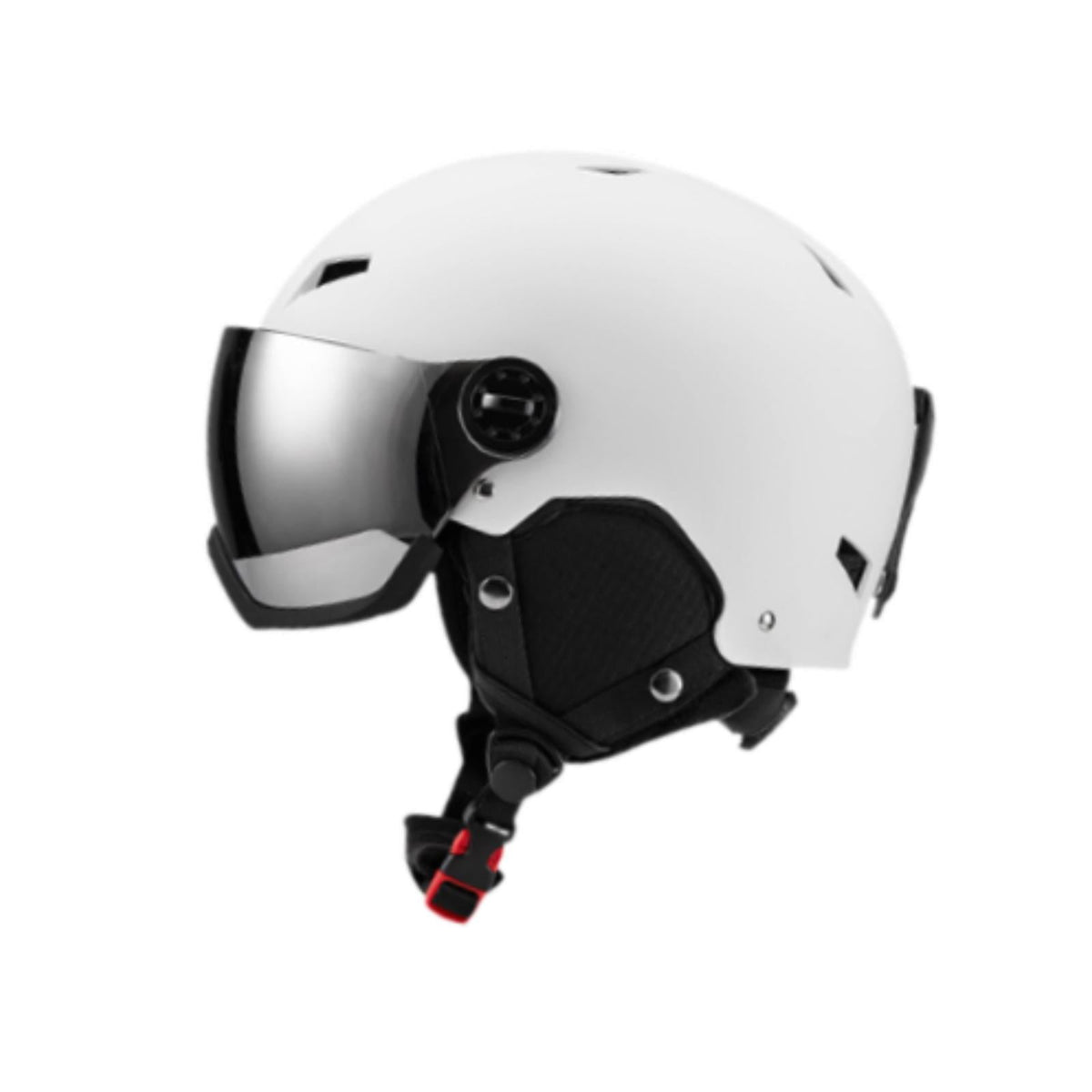 figatia Snowboard Helmet Ski Helmet with Goggles Headgear with Ski Goggles Ear Cover Warm Shockproof Windproof Snow Helmet Ski Helmet L Dark Grey