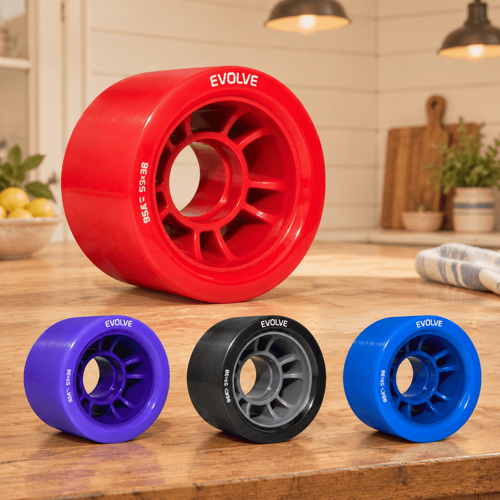 Blue 88A - Pack of 8 Roller & Inline Skate Replacement Wheels