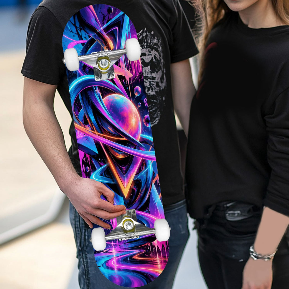 Complete Skateboard Golden Retriever Dog Portrait 31 Inch 7-Ply Maple Skateboard with PU Wheels and Aluminum Trucks, Ready-to-Ride Skateboard for Beginners, Teens and Adults