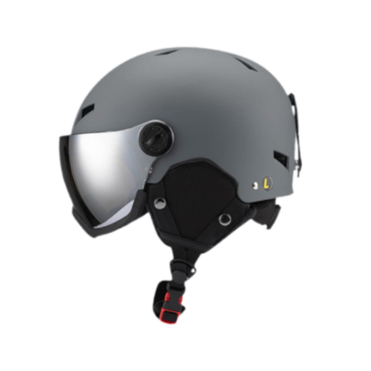 figatia Snowboard Helmet Ski Helmet with Goggles Headgear with Ski Goggles Ear Cover Warm Shockproof Windproof Snow Helmet Ski Helmet L Dark Grey