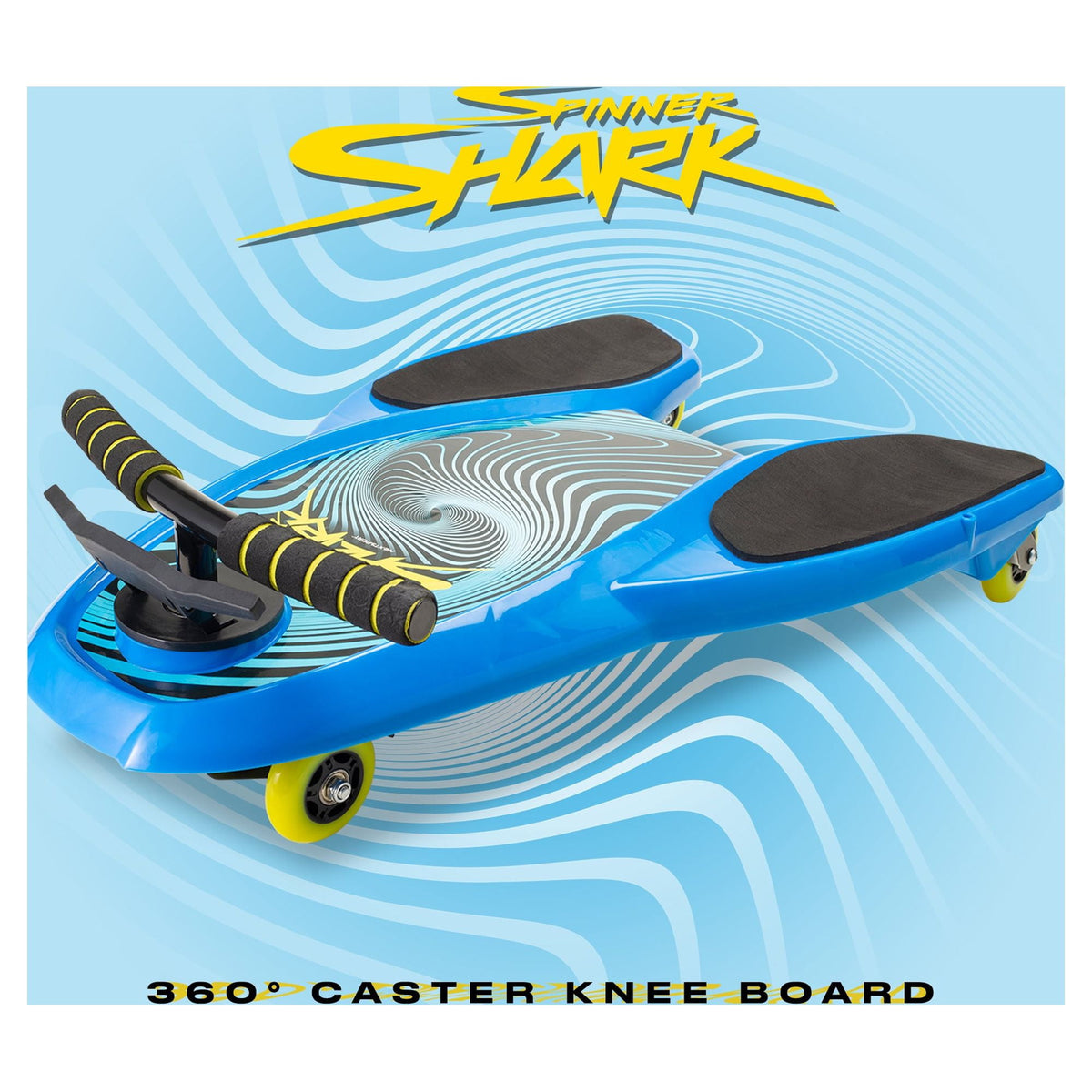 Melo Pink Spinner Shark Kneeboard Toy for Kids 6 Years and up, 74 mm wheels