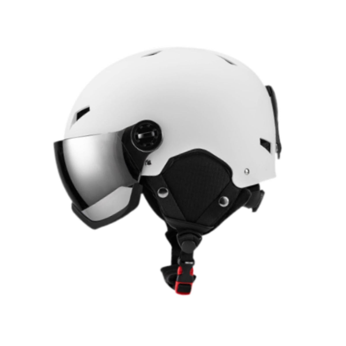 figatia Snowboard Helmet Ski Helmet with Goggles Headgear with Ski Goggles Ear Cover Warm Shockproof Windproof Snow Helmet Ski Helmet L Dark Grey