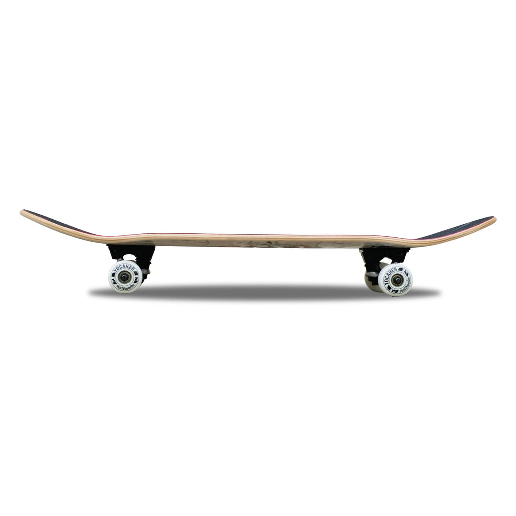 Yocaher 31" x 7.75" Complete Skateboard with Canadian Maple, ABEC-9 Bearings- Stained Black