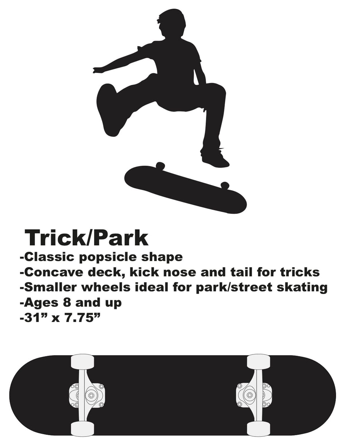 Kryptonics Recruit Complete Skateboard (31" x 7.5")