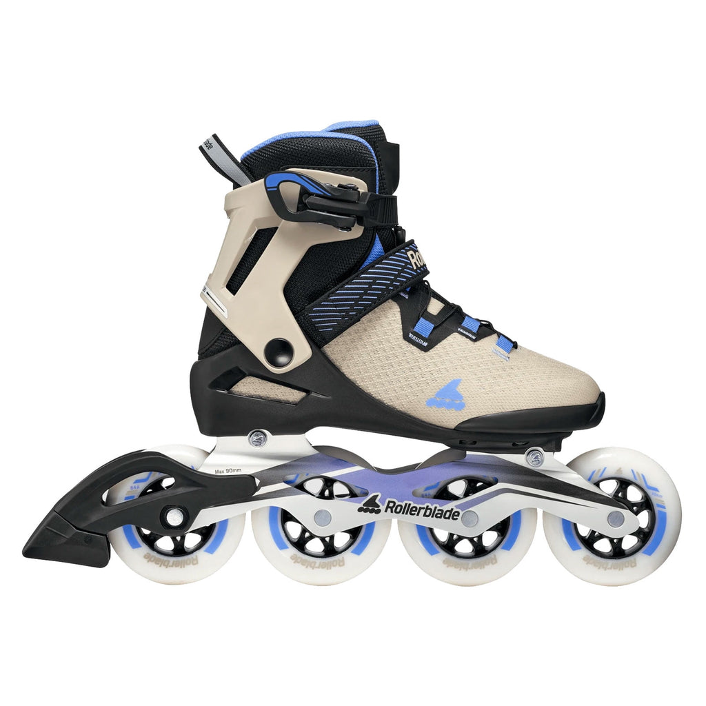 ROLLERBLADE Women's Macroblade 90 W Black/Sand/Cornflower Skates, Size: 7/7.5