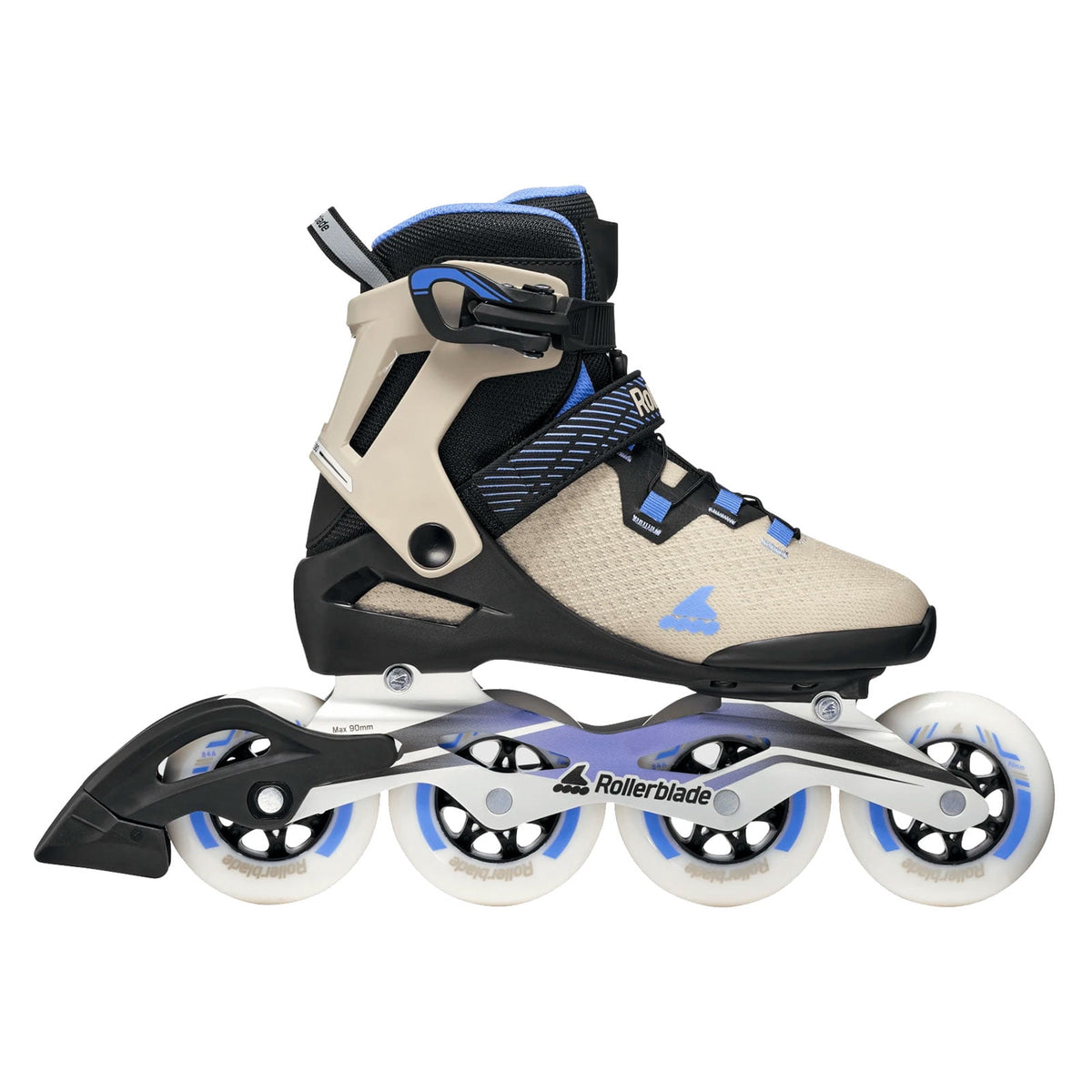 ROLLERBLADE Women's Macroblade 90 W Black/Sand/Cornflower Skates, Size: 7/7.5