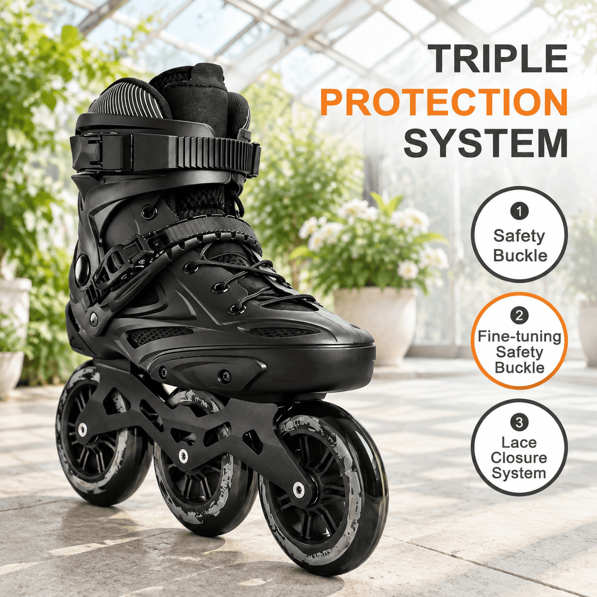 Inline Skates For Men Women 3 Wheel Roller Male Female High Performance Fitness Speed Racing Adult And Unisex