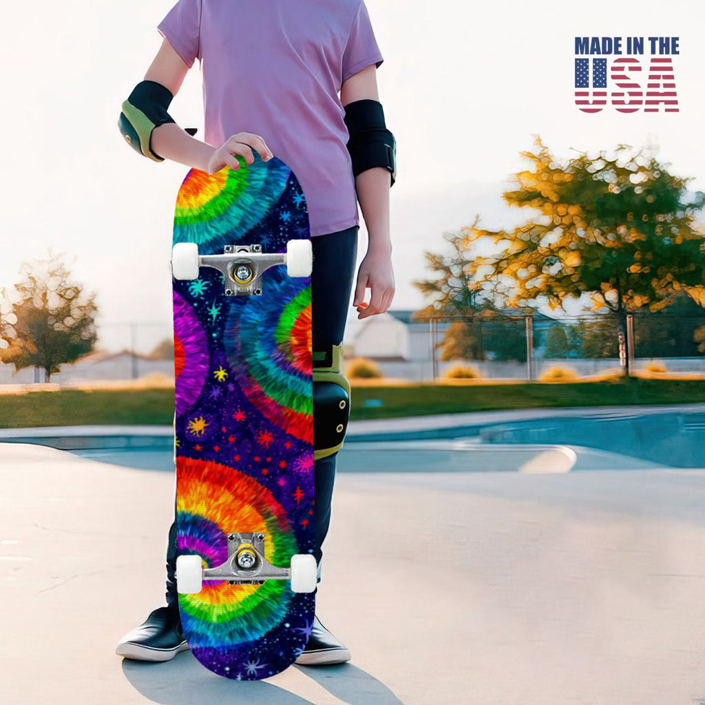 31"x8" Complete Skateboards for Beginners,Barn Windmill Artwork Rustic Barn Wood Farm Windmill Double Kick 7 Ply Canadian Maple Deck Skateboard with Wheels, Gifts for Kids Teens
