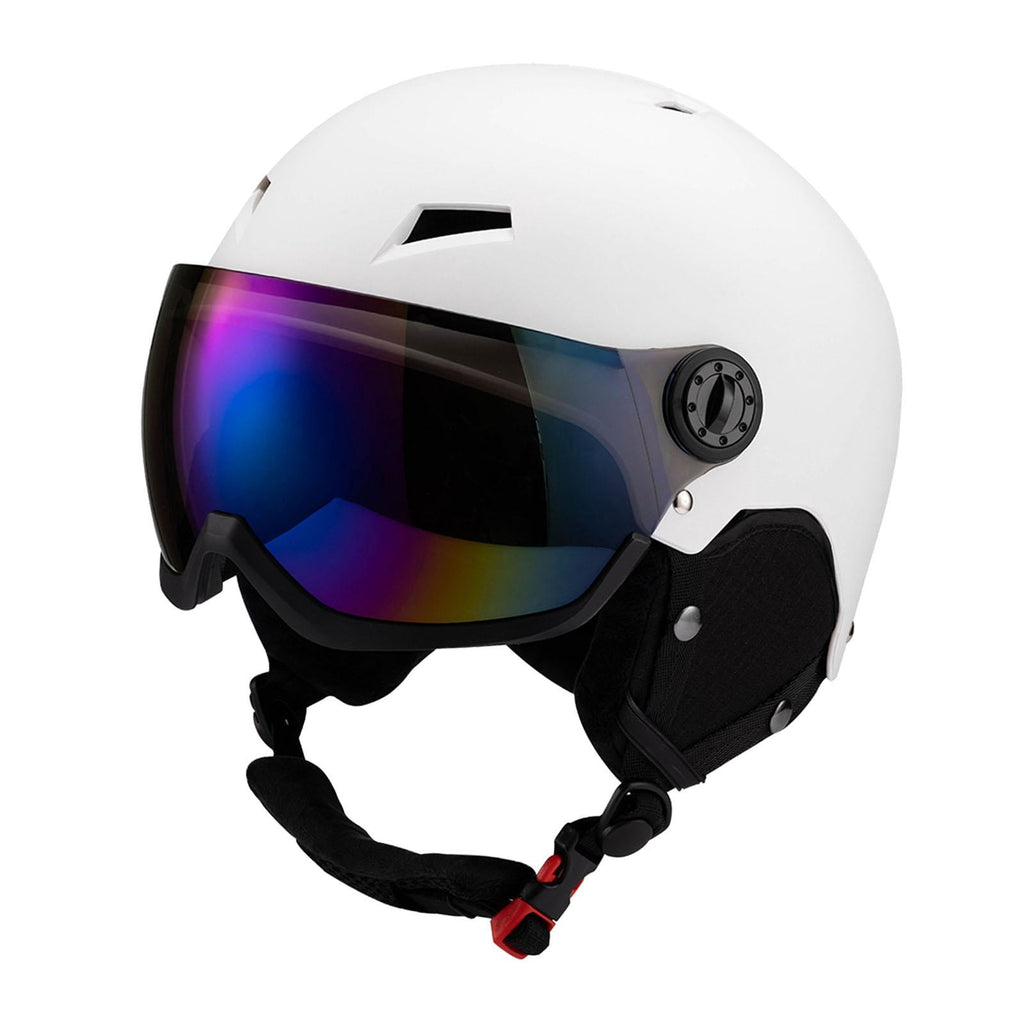 figatia Snow Sports Helmet Windproof Breathable Snowboard Helmet Protection Goggles for Adults for Skateboarding Winter Sports Black S