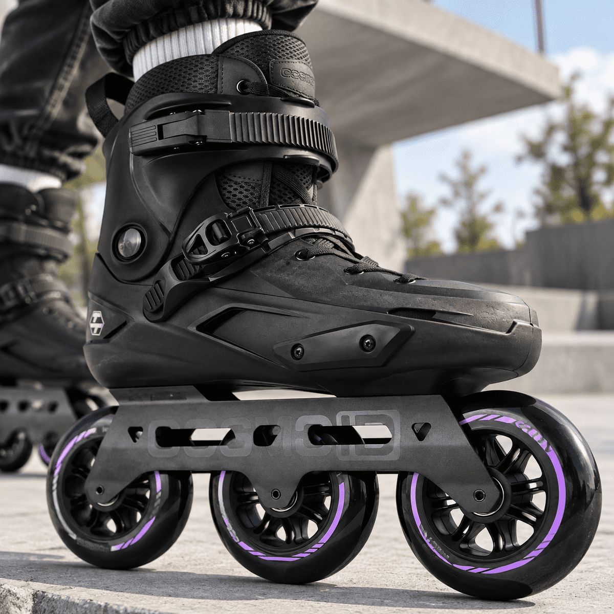 Adult Inline Skates, USM10.5-11/USL11-11.5, 3-Wheel High Performance Fitness Roller Skates for Indoor Outdoor Use