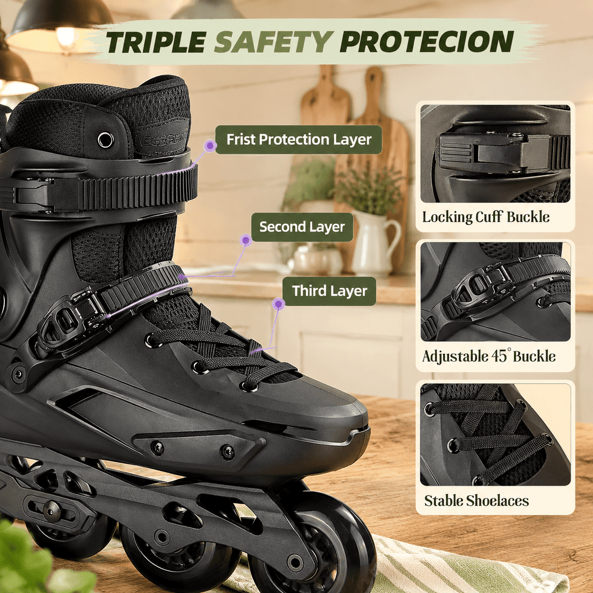 Professional Inline Skates For Women Men-tt