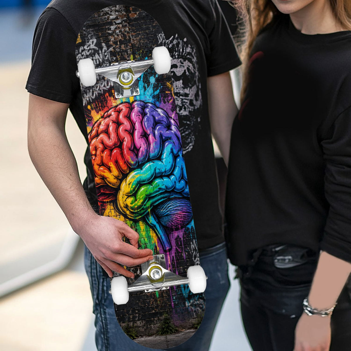 Complete Skateboard Golden Retriever Dog Portrait 31 Inch 7-Ply Maple Skateboard with PU Wheels and Aluminum Trucks, Ready-to-Ride Skateboard for Beginners, Teens and Adults