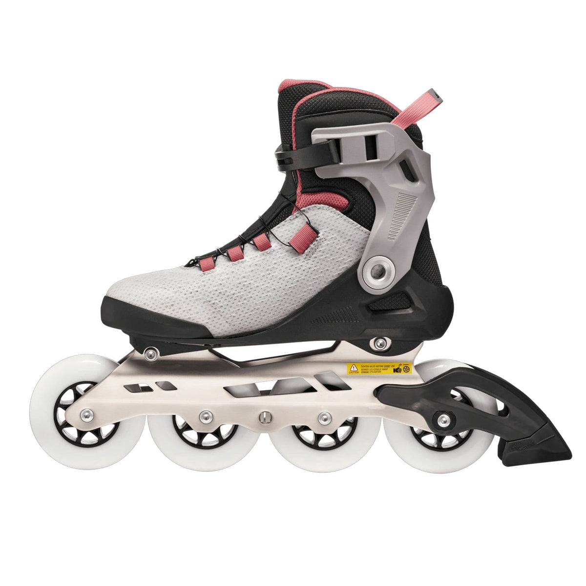 ROLLERBLADE Women's Macroblade 90 Gray/Amethyst Rose Inline Skates, Size: 8/8.5