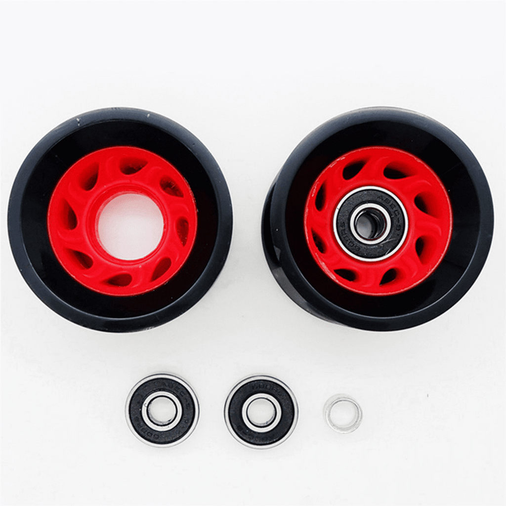 48Pack 95A 58mmx39mm,Indoor Quad Roller Skate Wheels,PU Wear- Wheels Double-Row Roller Skates Accessories