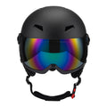 figatia Snow Sports Helmet Windproof Breathable Snowboard Helmet Protection Goggles for Adults for Skateboarding Winter Sports Black S