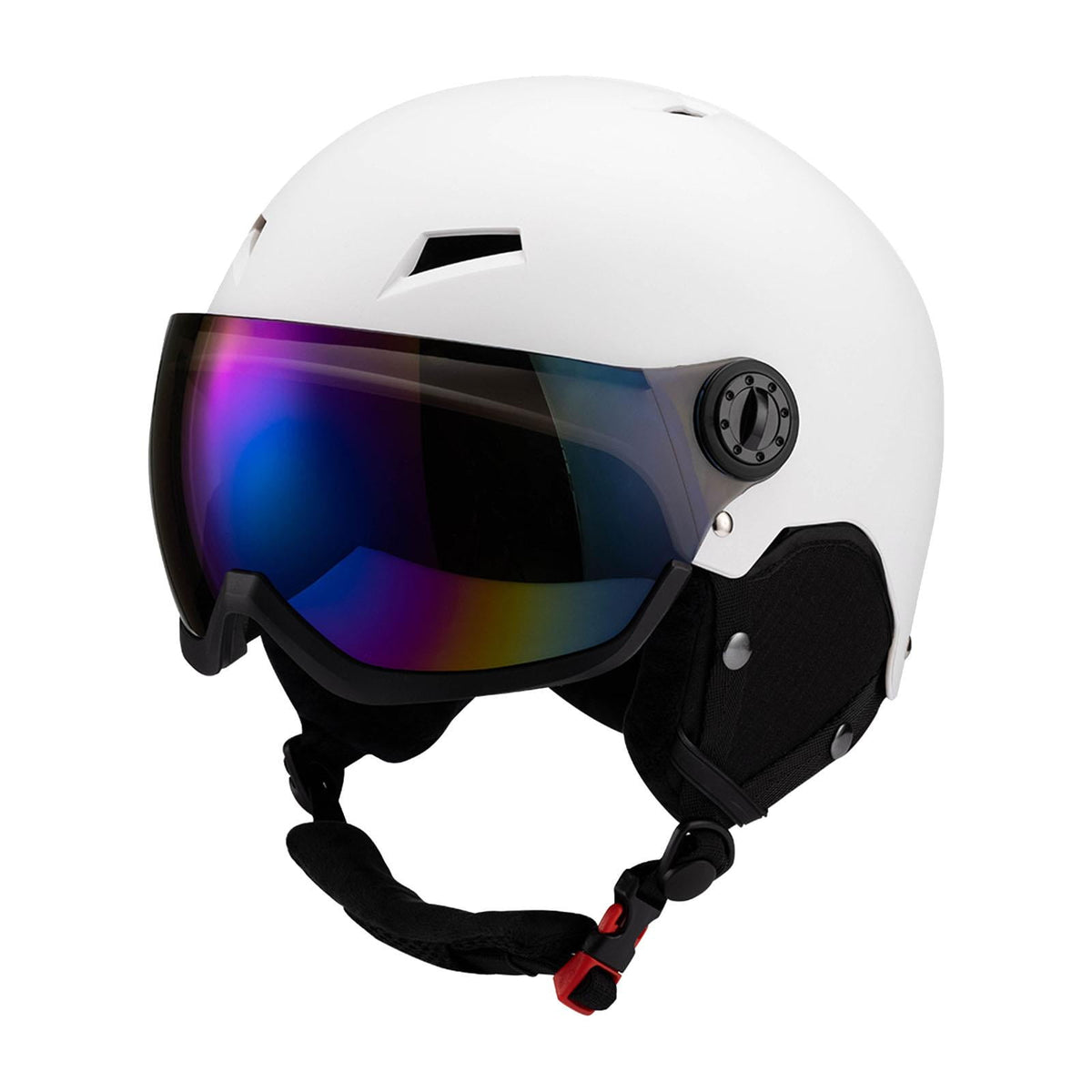 figatia Snow Sports Helmet Windproof Breathable Snowboard Helmet Protection Goggles for Adults for Skateboarding Winter Sports Black S