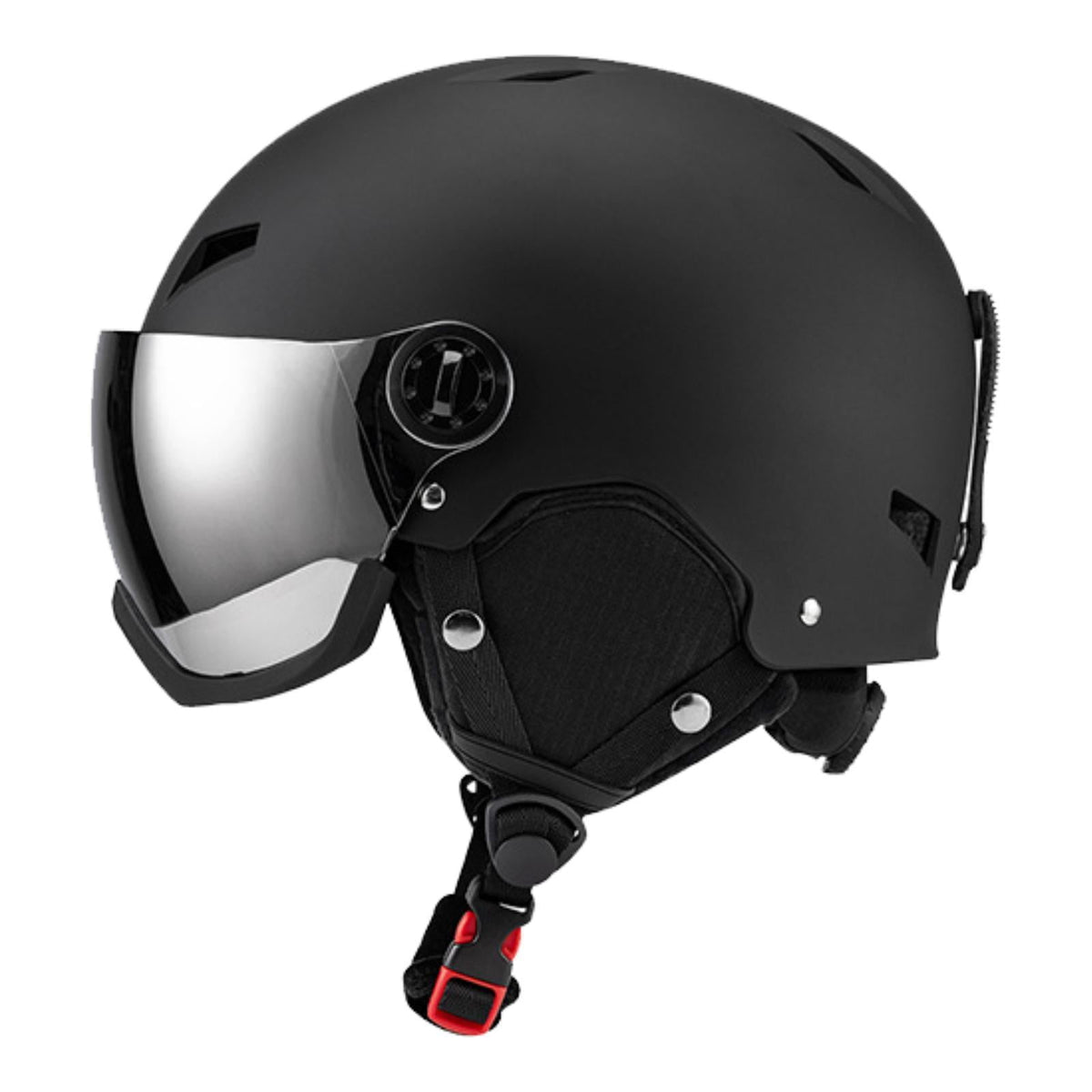 figatia Snowboard Helmet Ski Helmet with Goggles Headgear with Ski Goggles Ear Cover Warm Shockproof Windproof Snow Helmet Ski Helmet L Dark Grey
