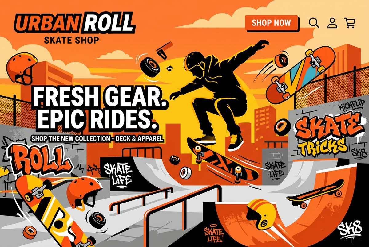 Skateboard Store Banner 2